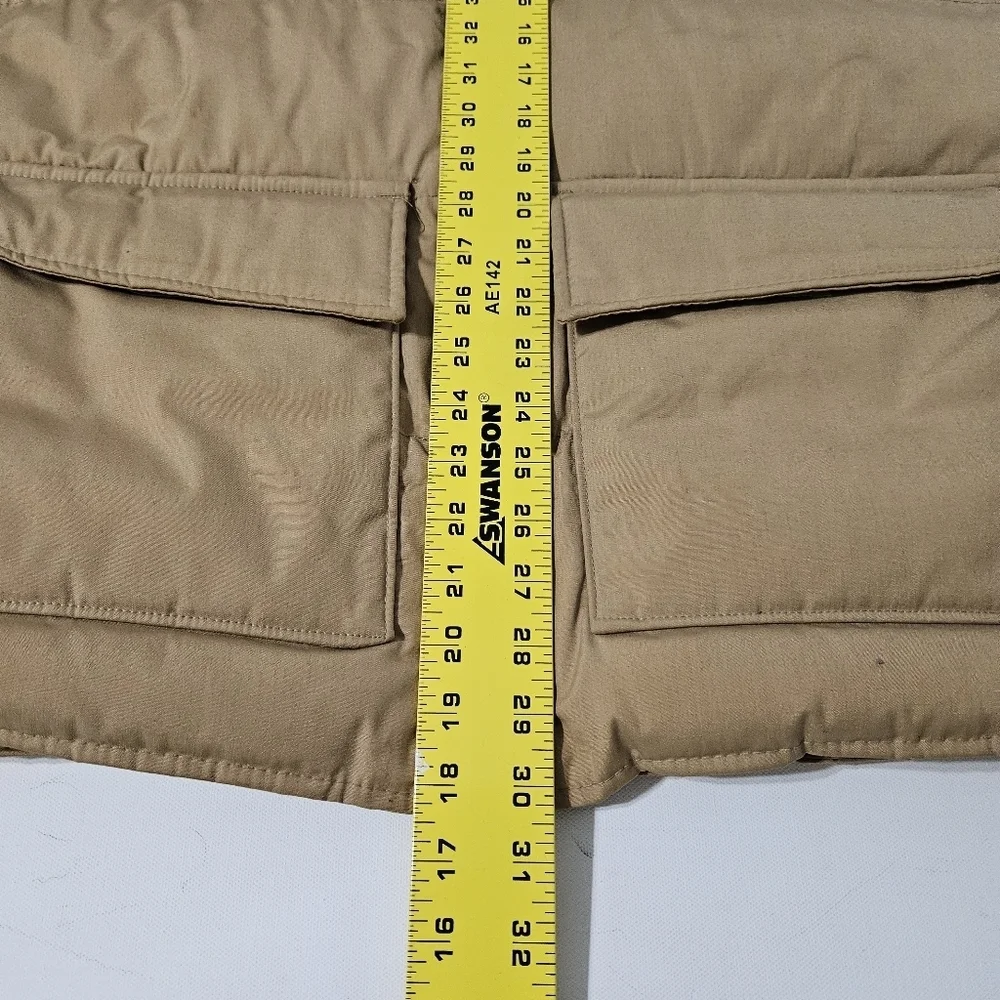 Vintage Walls Blizzard Pruf Down Insulated Beige Puffer Jacket Size Mens 42 Reg